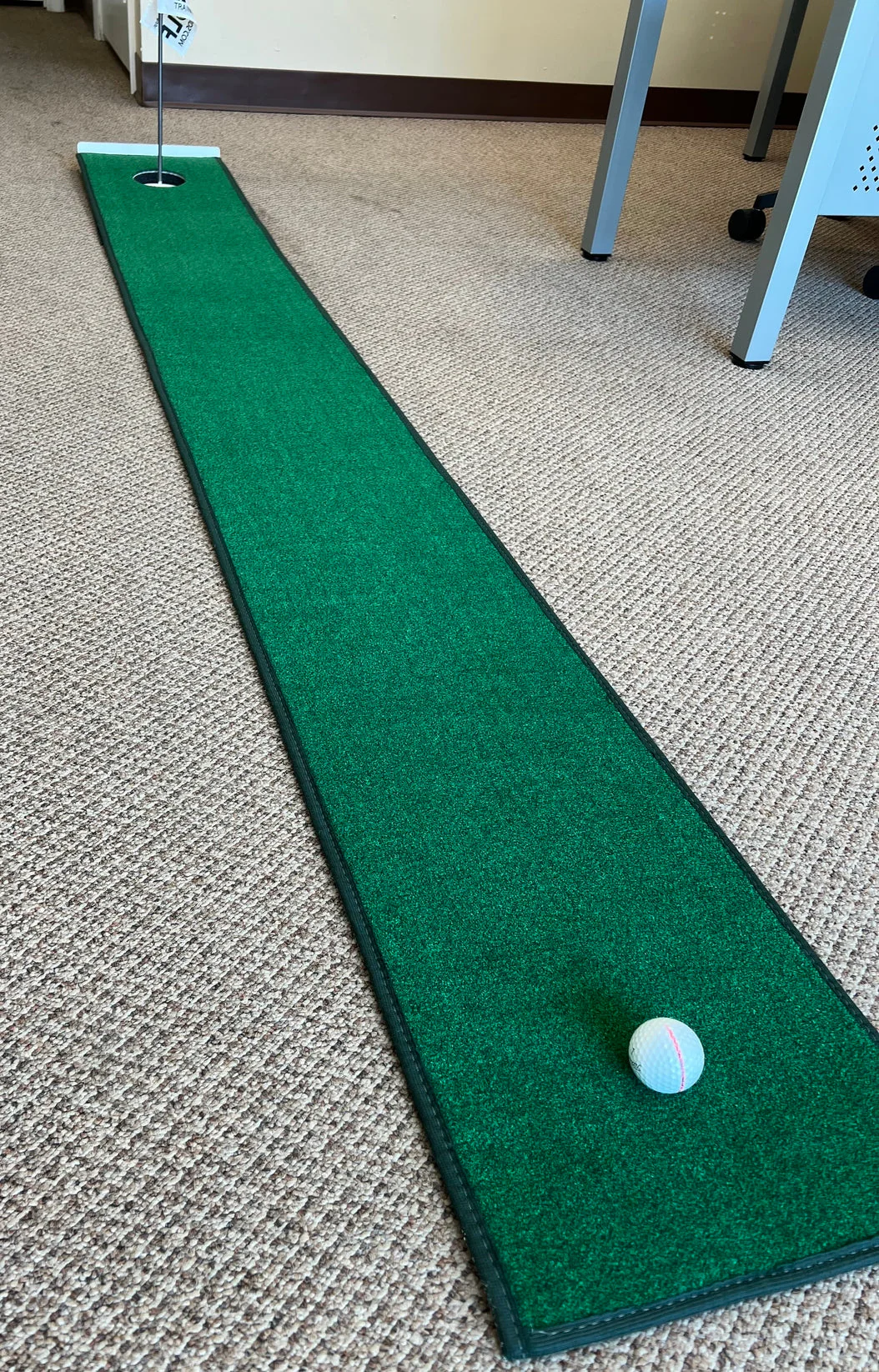 Home Putt - Portable Golf Putting Mat - Perfect Golf Training Aid to Practice your Golf Game Everywhere You Go - 1 Ft by 8 Ft Mini  Golf Putting Green - Image 3